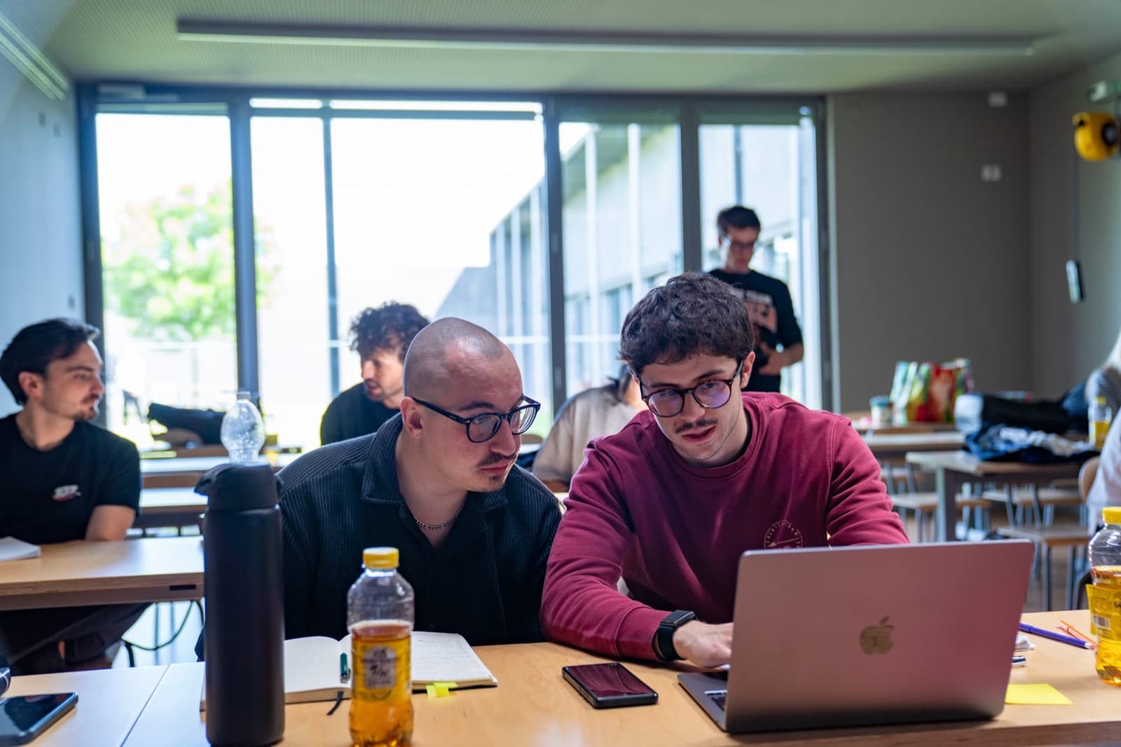 The team at work during a workshop