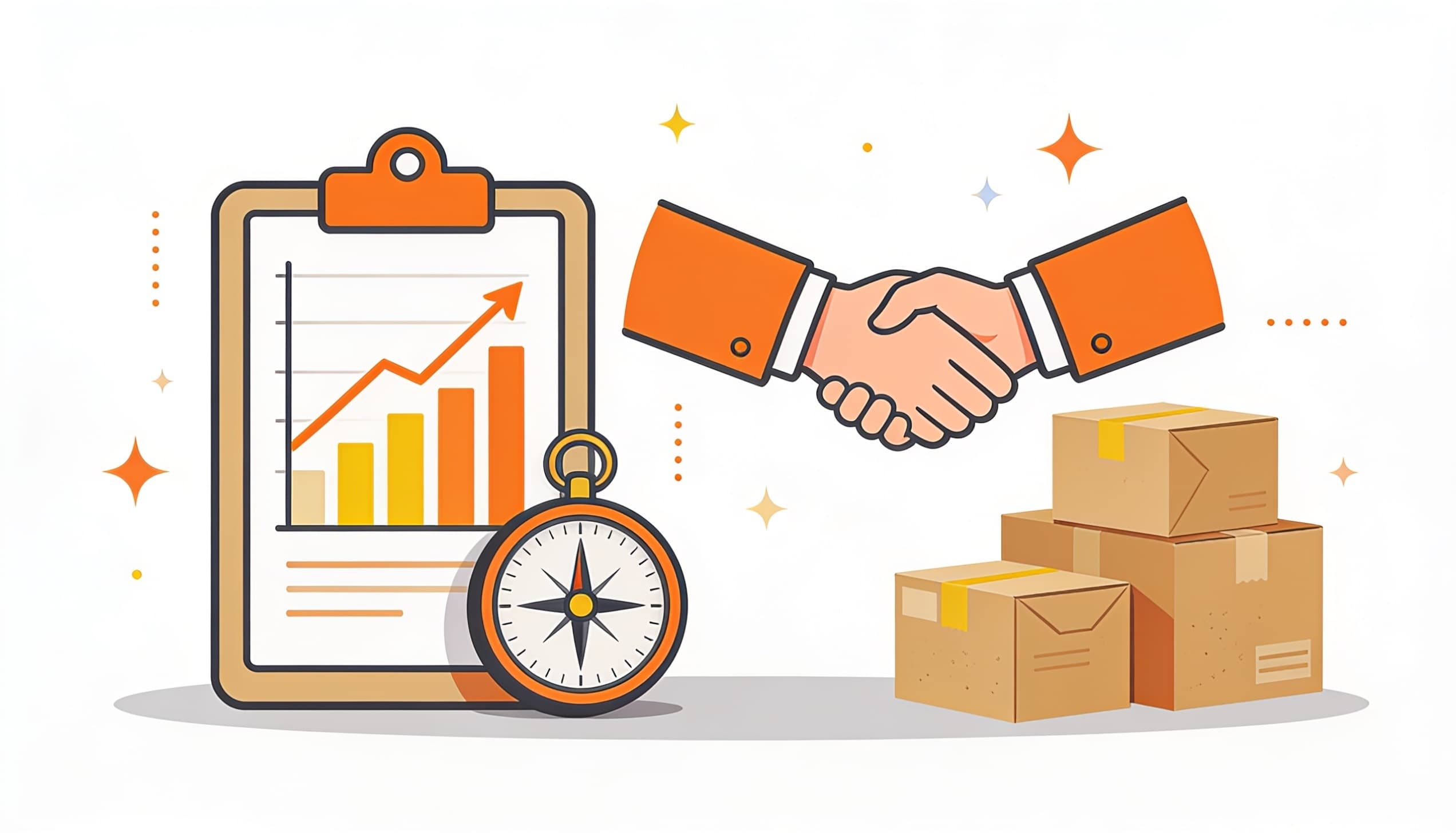 Growth chart with e-commerce analysis and strategy elements
